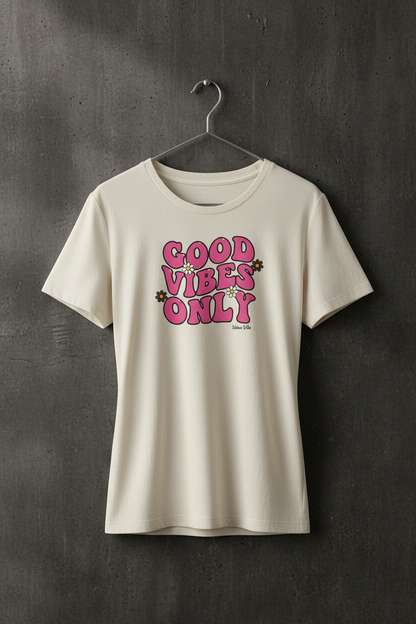 GOOD VIBES ONLY Premium Organic Shirt Women