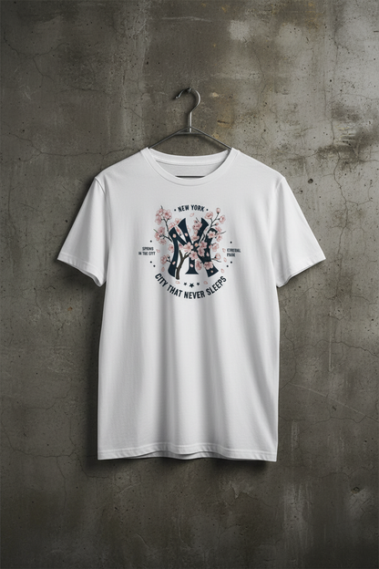 NYC Kirschblüte Basic Shirt Unisex