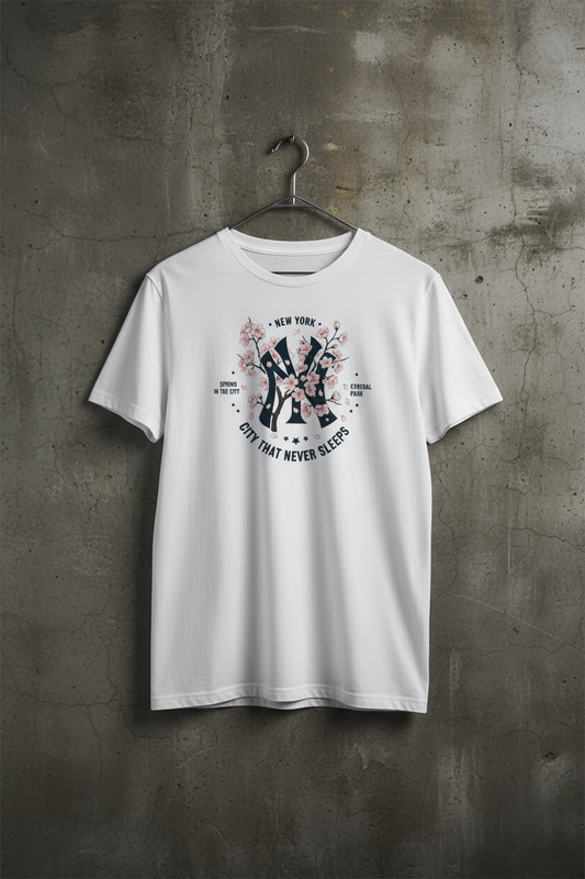 NYC Kirschblüte Basic Shirt Unisex