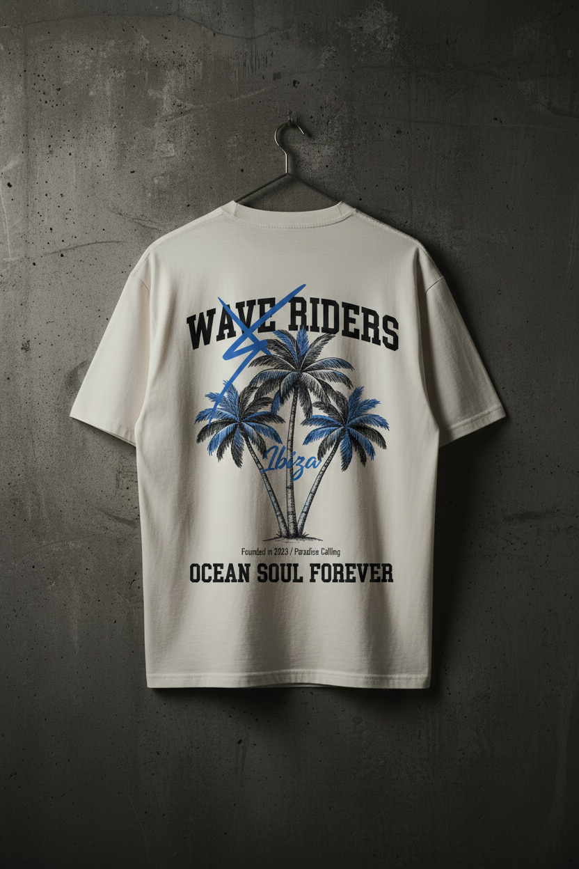 WAVE RIDERS Oversized Shirt